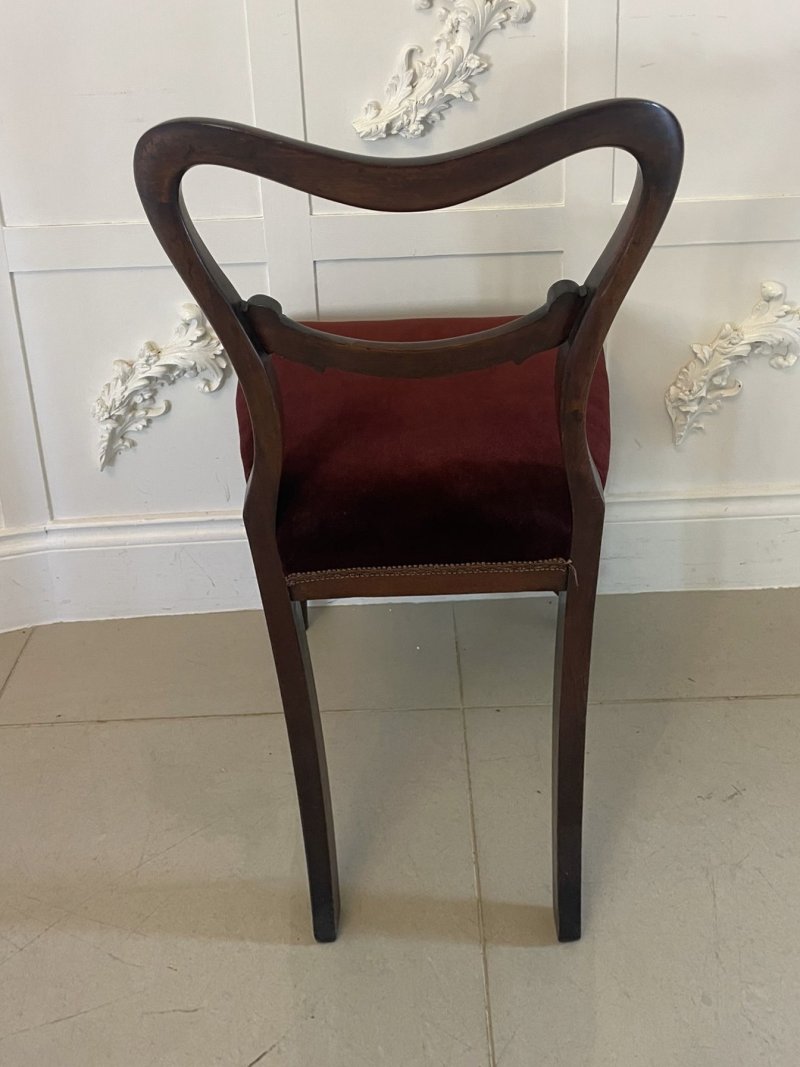 Quality Set of Six Antique Victorian Rosewood Dining Chairs - Image 6